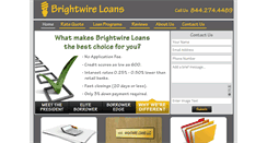 Desktop Screenshot of brightwireloans.com
